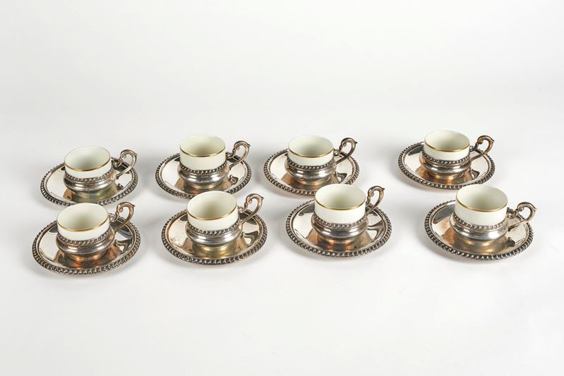 Servizio caffè in argento   - Asta Antiquariato - Fidelis Auctions