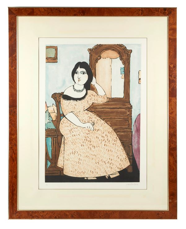 Domenico Cantatore - "Donna seduta"