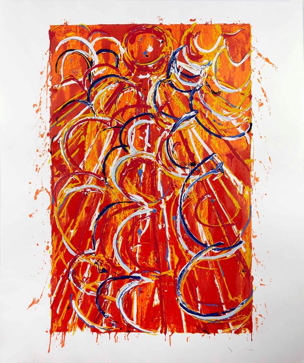 Mario Schifano - “Nella vetrata rossa”