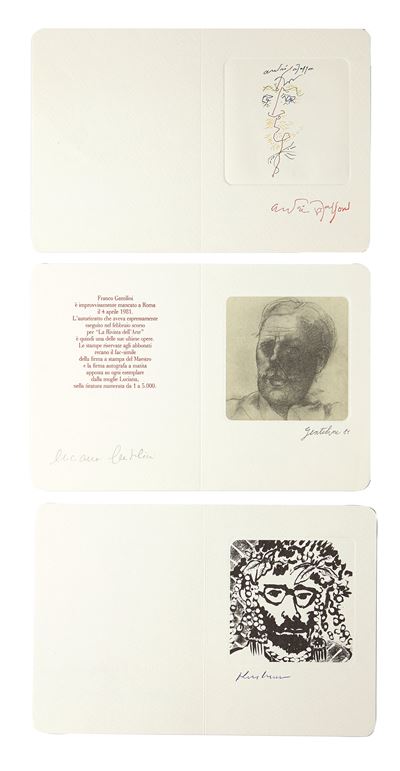 Riproduzioni fotolitografiche a 4 colori, Collezione di autoritratti firmati