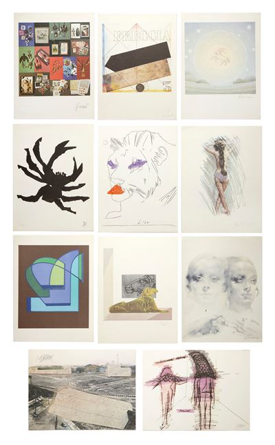 Rabuzin (Ivan Rabuzin) et al., Serie “Lo zodiaco” (11 fotolitografie a colori offset)