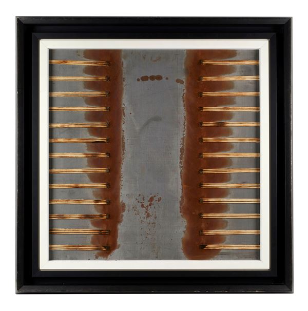 Bernard Aubertin - "Fiammiferi bruciati su alluminio"