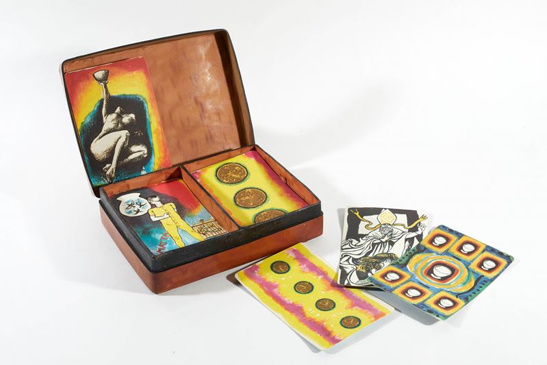 Renato Guttuso : "I Tarocchi"  (1971)  - Litografia a colori su carta  - Asta Arte Moderna e Contemporanea - Fidelis Auctions