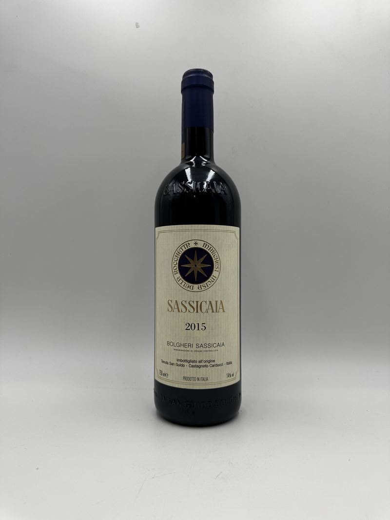 Tenuta San Guido : Tenuta San Guido Bolgheri Sassicaia 2015  (2015)  - Toscana IGT - Asta Vini Iconici e Champagne Storici - Fidelis Auctions