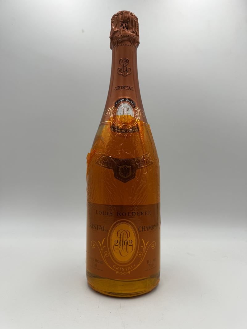 Louis Roederer : Louis Roederer Champagne Cristal Rosè 2002  (2002)  - Champagne Rosè - Asta Vini Iconici e Champagne Storici - Fidelis Auctions