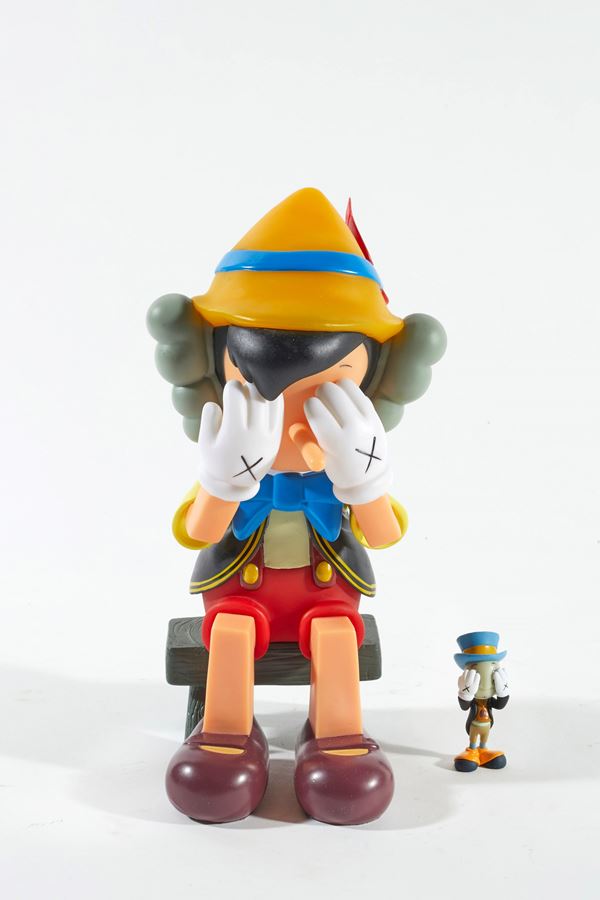 Brian Donnelly Kaws - "Pinocchio & Jiminy Cricket"