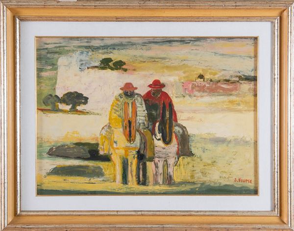 Salvatore Fiume - "Paesaggio spagnolo"