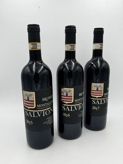 Salvioni, Verticale di Brunello di Montalcino 2015, 2016, 2017, 75 cl
