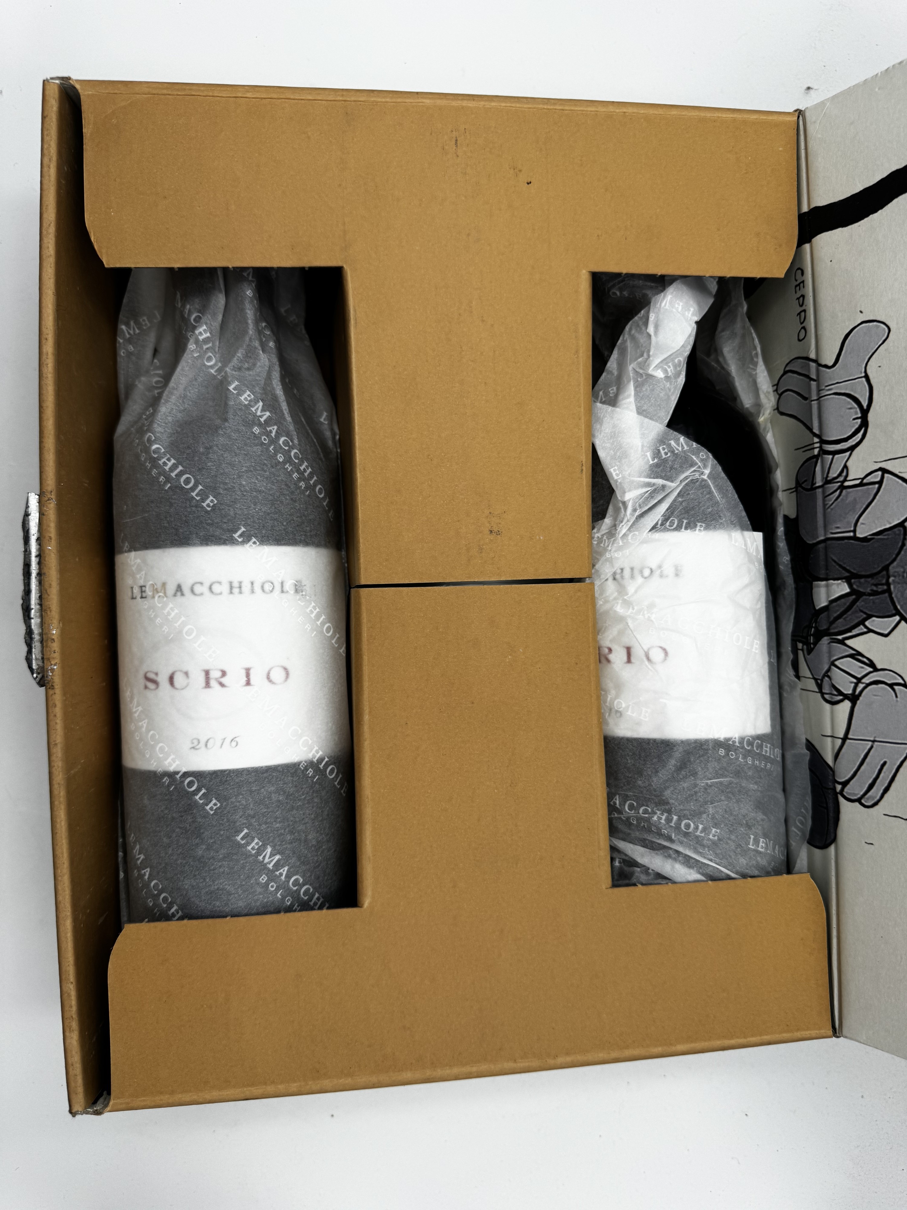 Le Macchiole, Scrio 2016, Cofanetto Regalo Contenente 3 Bottiglie da 75 cl