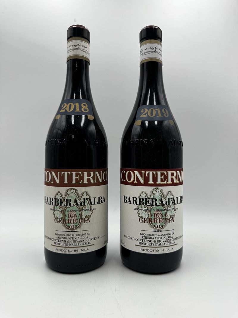 Giacomo Conterno, Barbera d'Alba Vigna Cerretta 2018 e 2019  (2018 2019)  - Barbera d'Alba DOC - Asta Vini Iconici e Champagne Storici - Fidelis Auctions