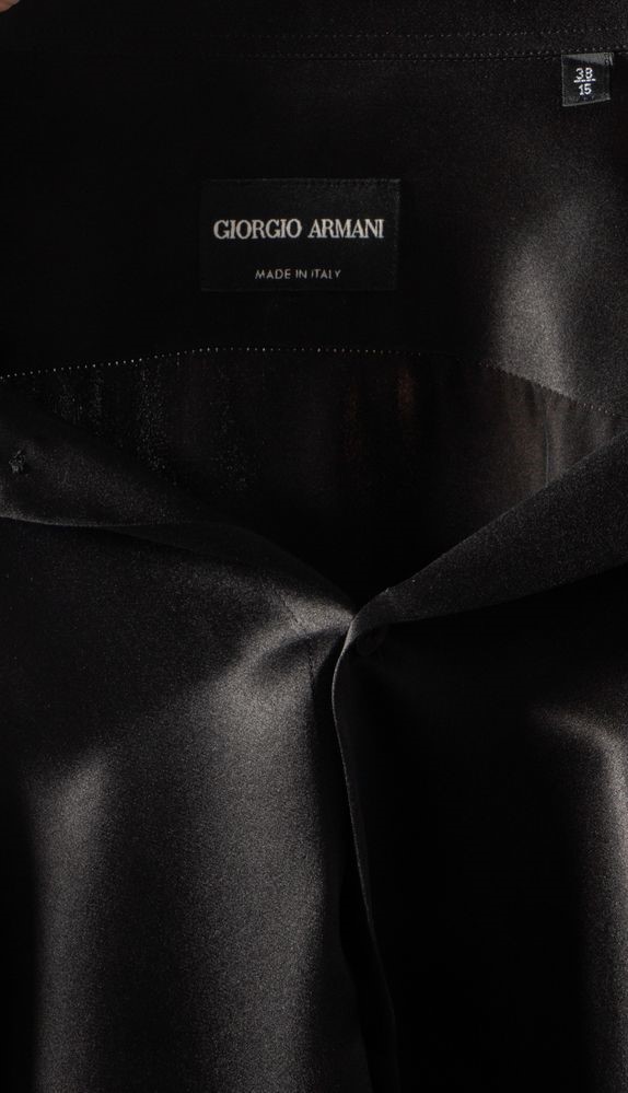 Camicia in seta nera