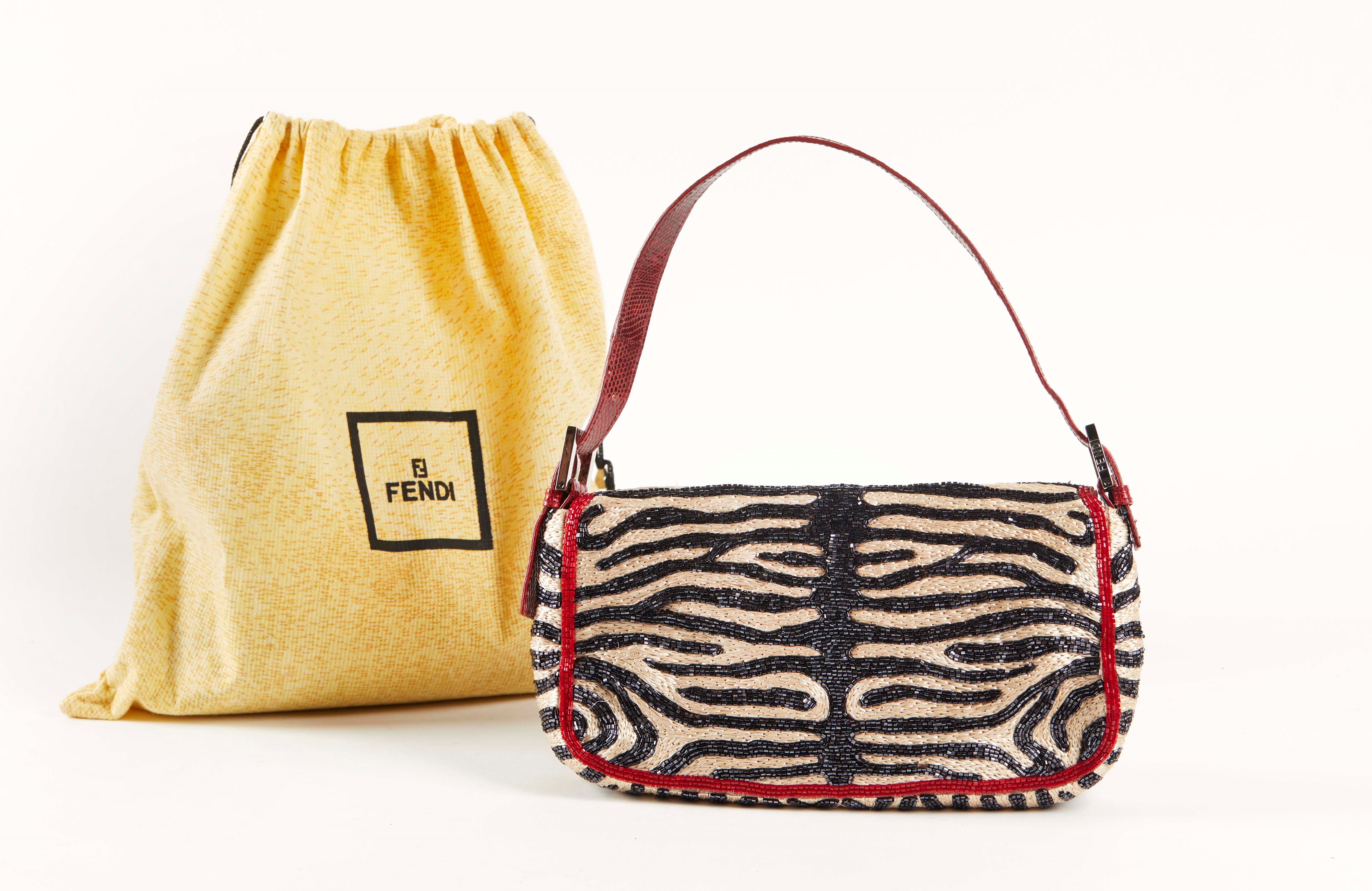Rara borsa Baguette Zebra