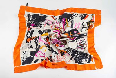 Foulard in seta multicolore