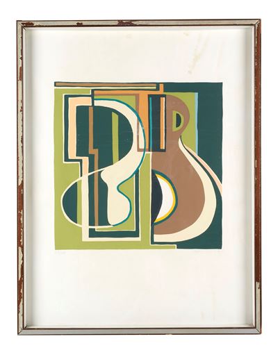 Composizione - Litografia a colori su carta
