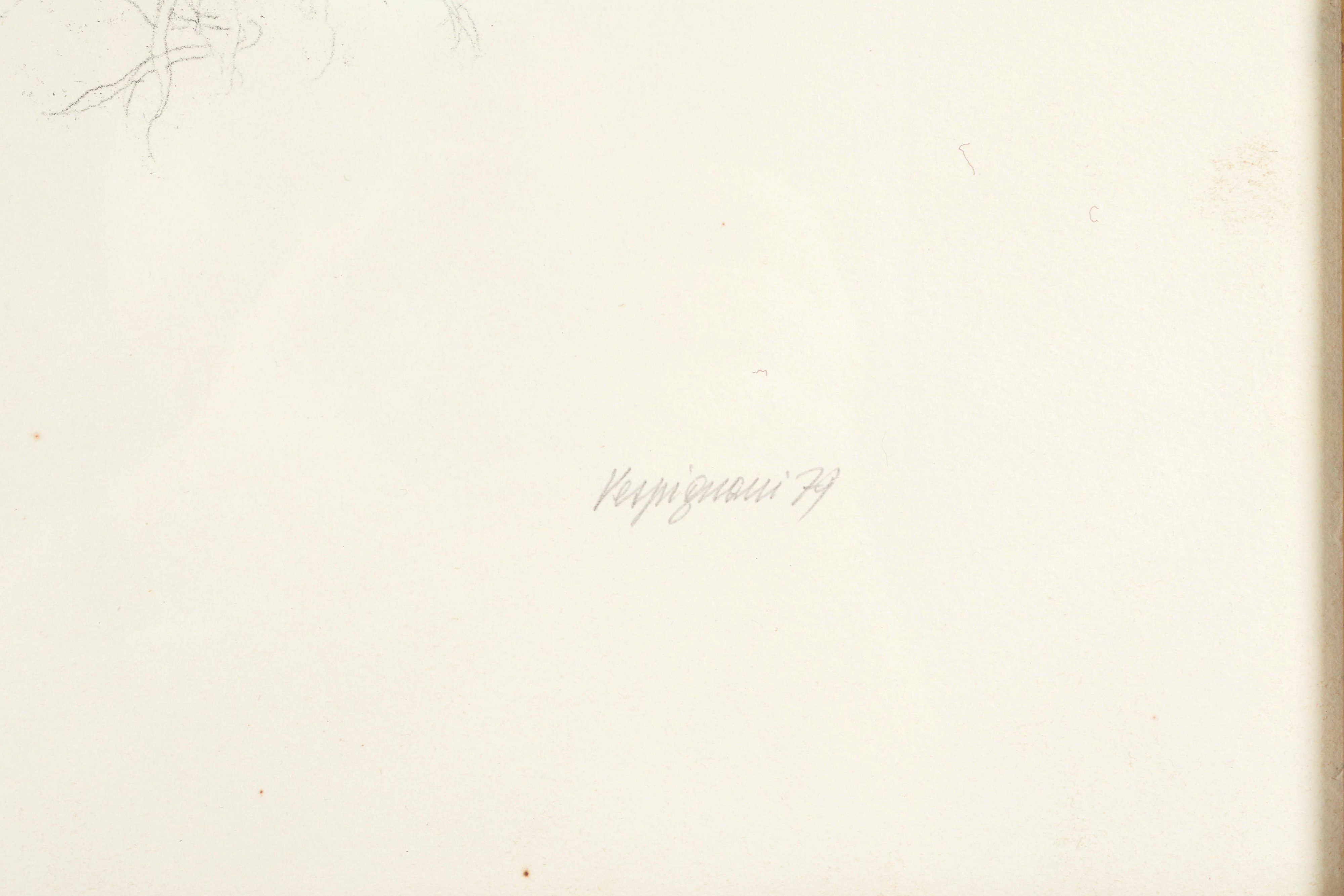 Renzo Vespignani - Senza titolo, litografia a colori su carta