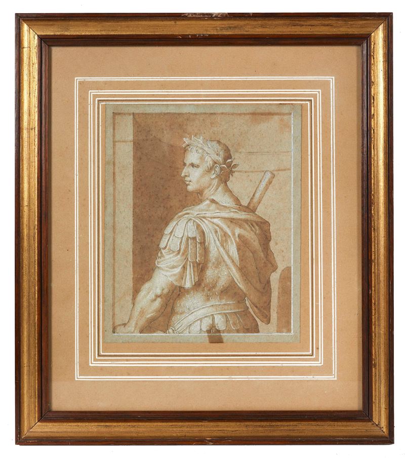 "Ritratto di Tiberio"  - Acquerello su carta - Asta Antiquariato, Dipinti Antichi e Arti Decorative con una Selezione di Arti d'Oriente e d'Africa - Fidelis Auctions