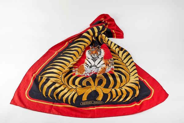 Hermès - Foulard tigre