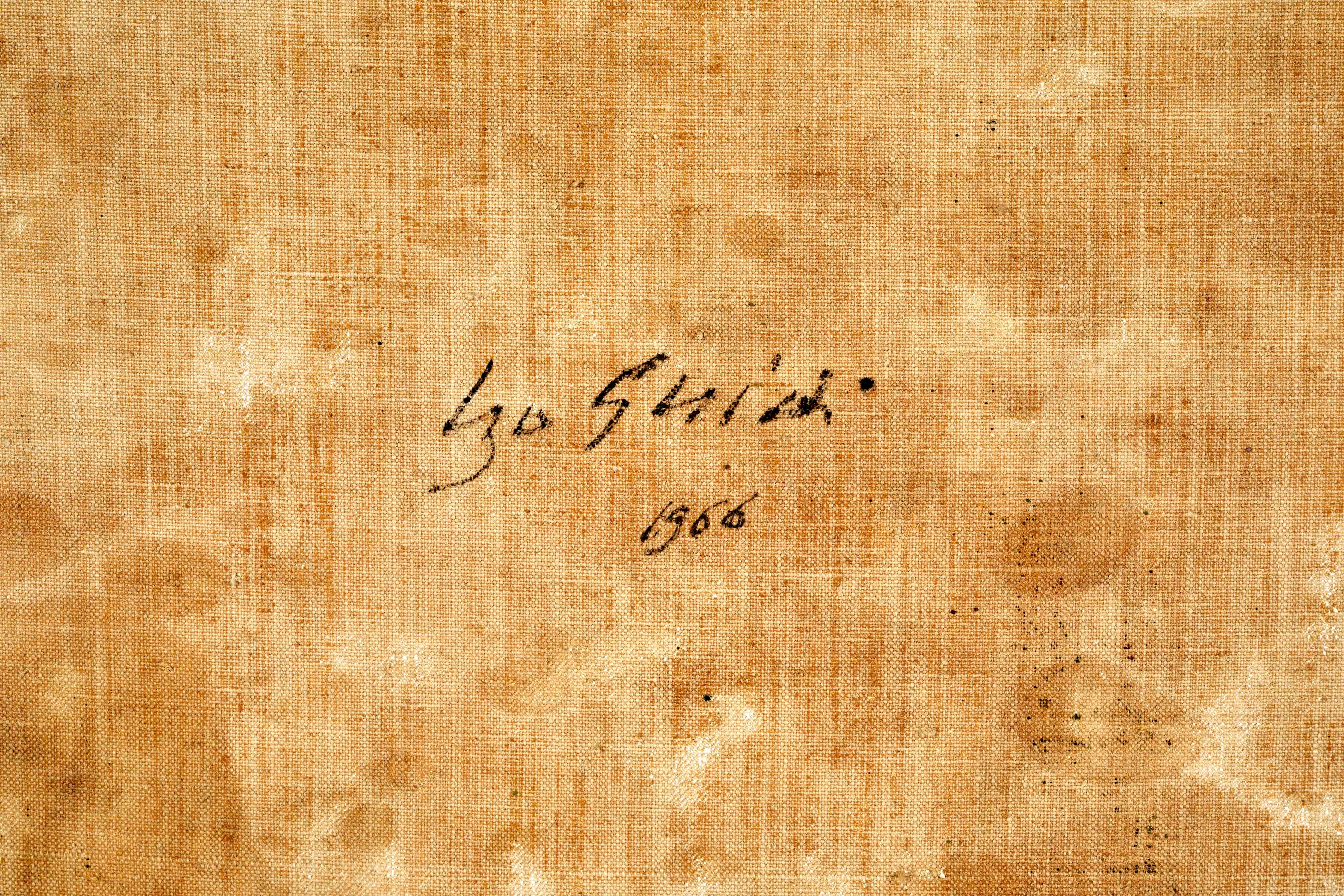 Ugo Guidi - Vaso di fiori, olio su tela