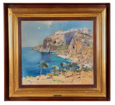 Capri, olio su tela