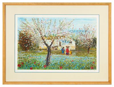 Primavera alla Maiella (acquaforte e acquatinta)