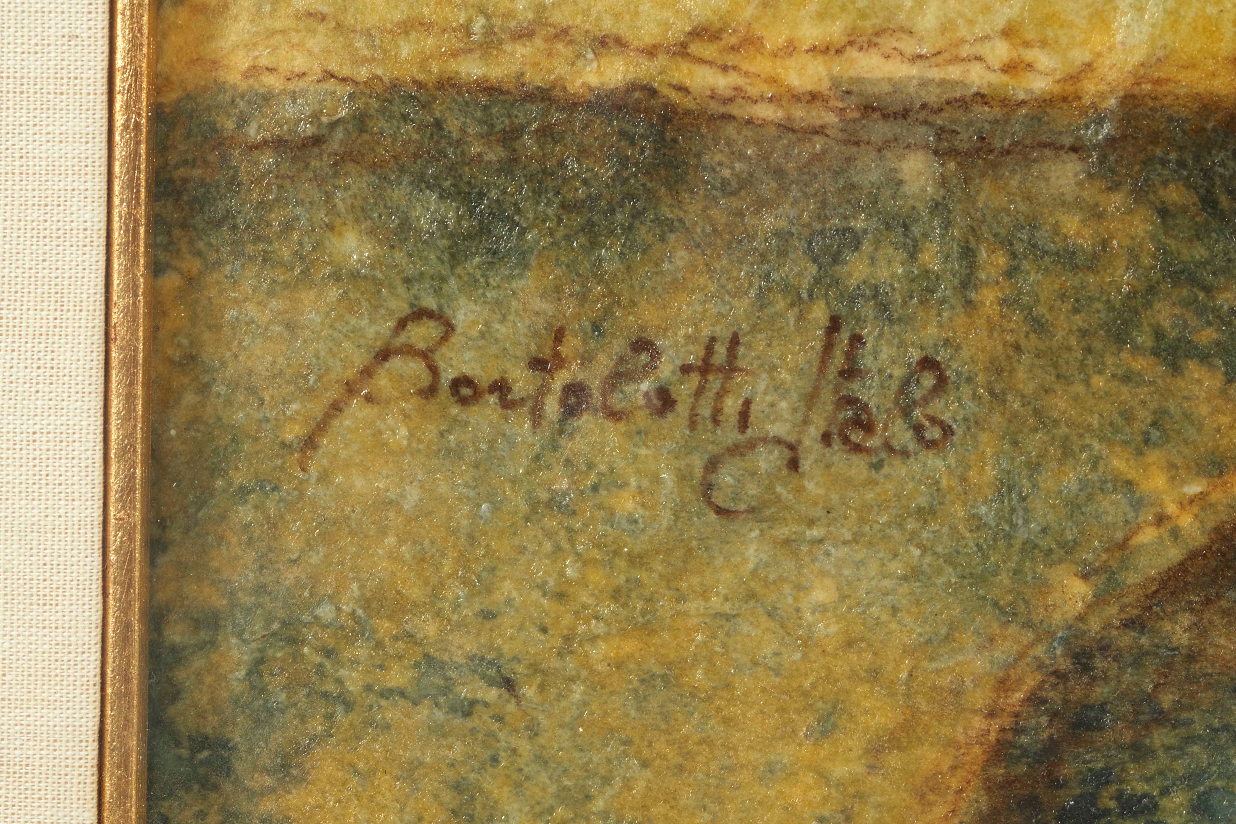 Italo Bortolotti - Il suonatore di chitarra, olio su tavola