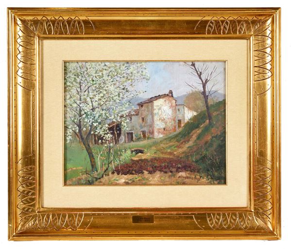 Giovanni Secchi - "Casolare in primavera"