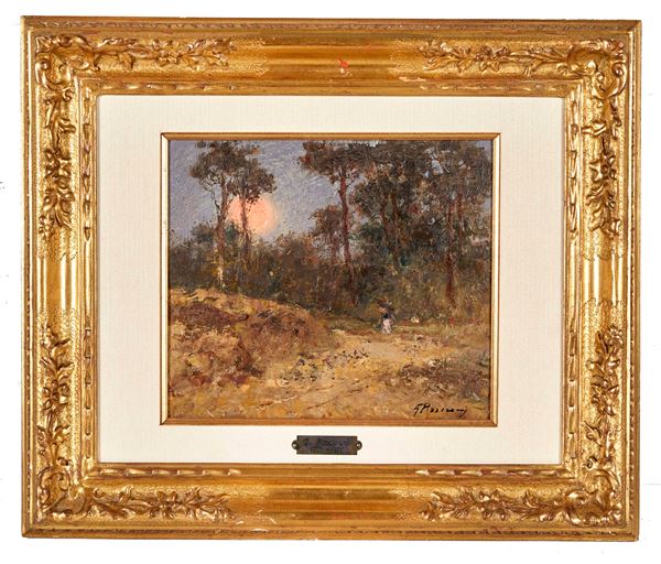 Guglielmo  Pizzirani - "Alba lunare estiva (Pineta di Ravenna)"