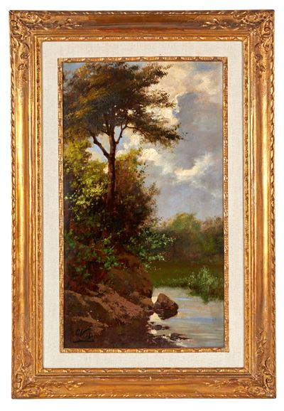 Prima del temporale, olio su tela