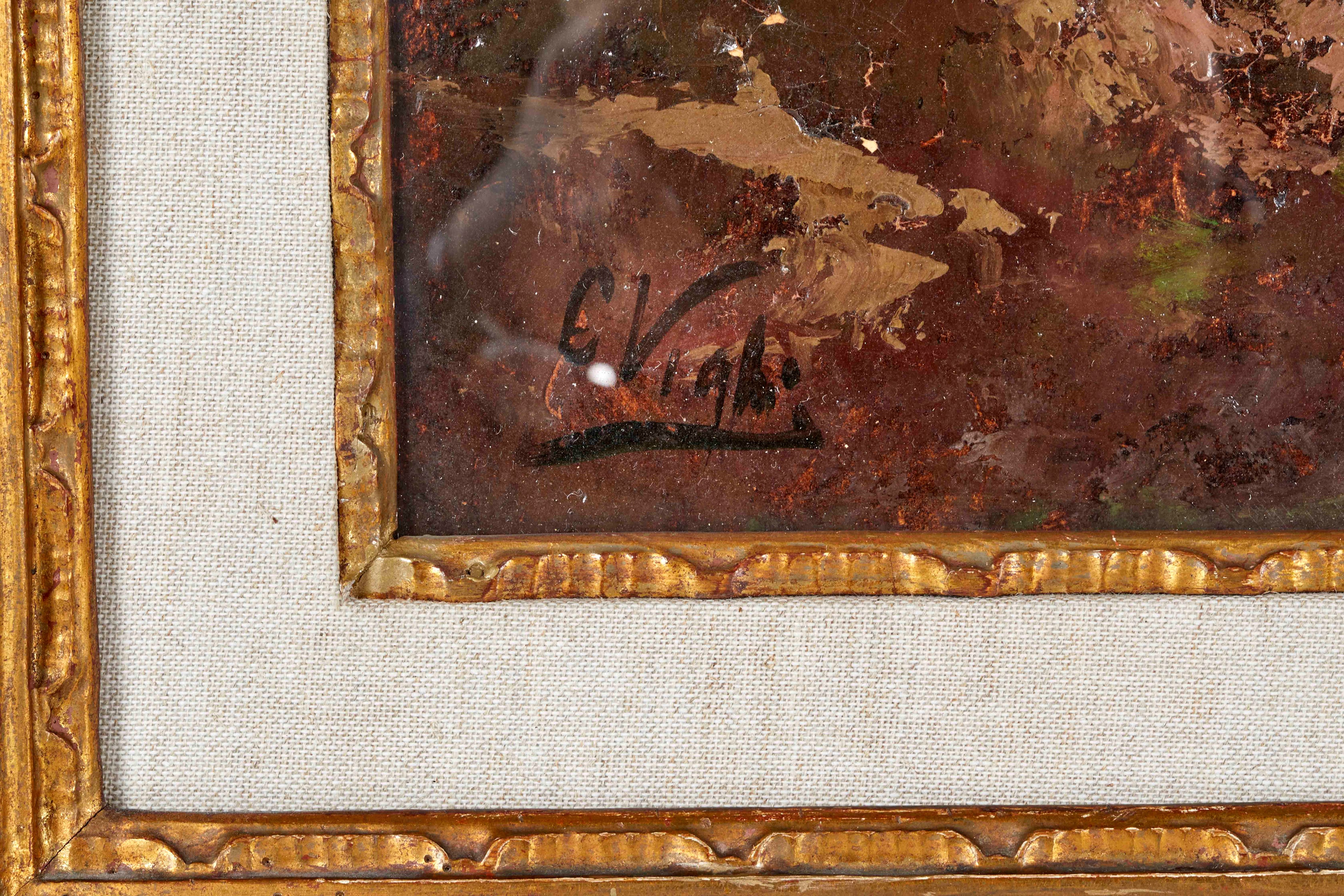 Coriolano Vighi - Prima del temporale, olio su tela