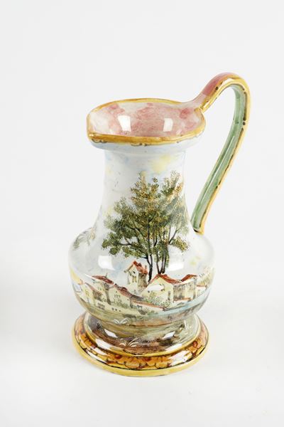 Versatoio in ceramica policroma