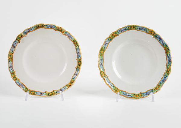 Angelo Minghetti - Coppia di piatti