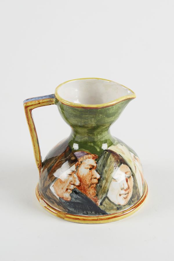 Angelo Minghetti - Versatoio con figure 