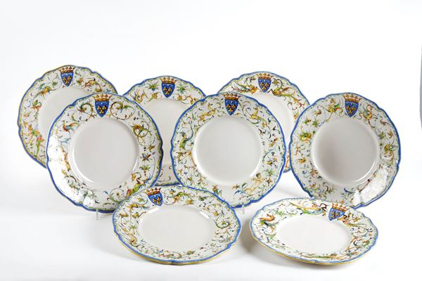 Angelo Minghetti - Serie di 8 piatti 