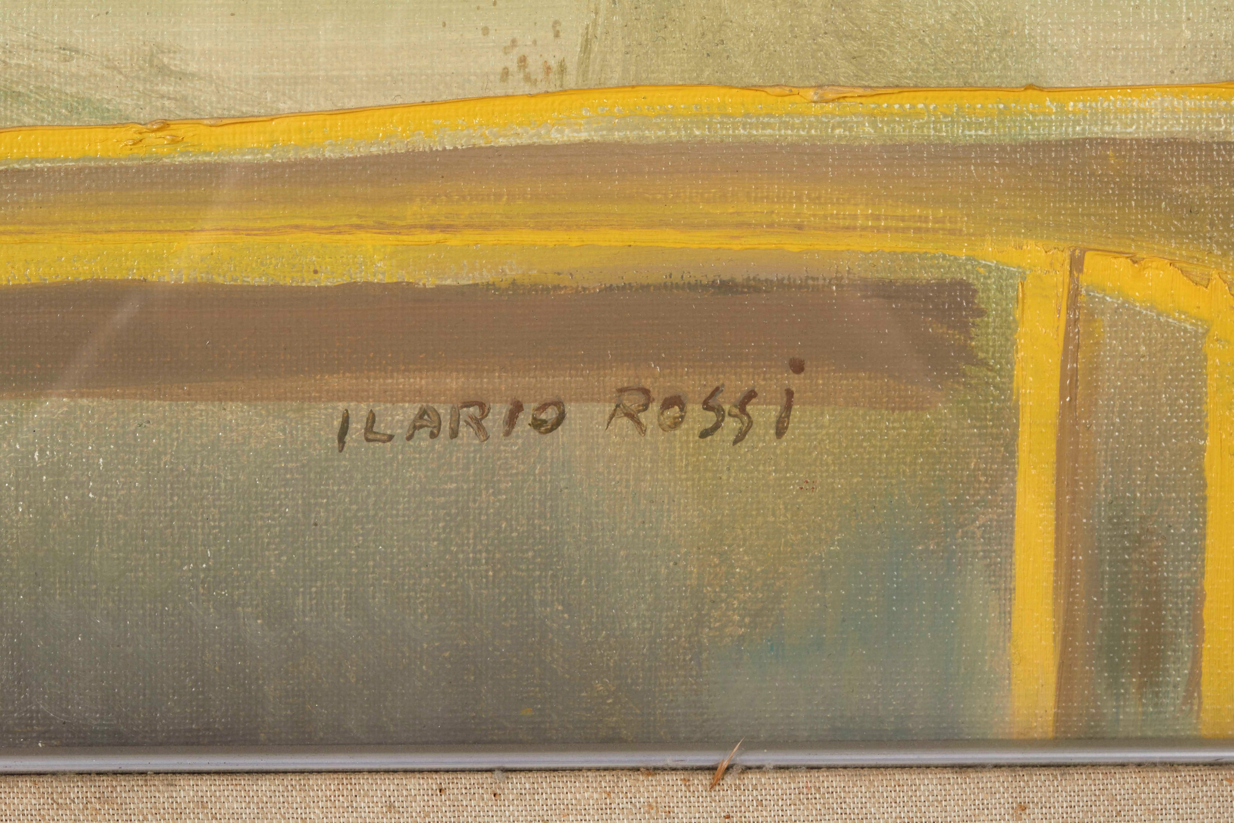 Ilario Rossi - Natura morta, olio su tela (1973)