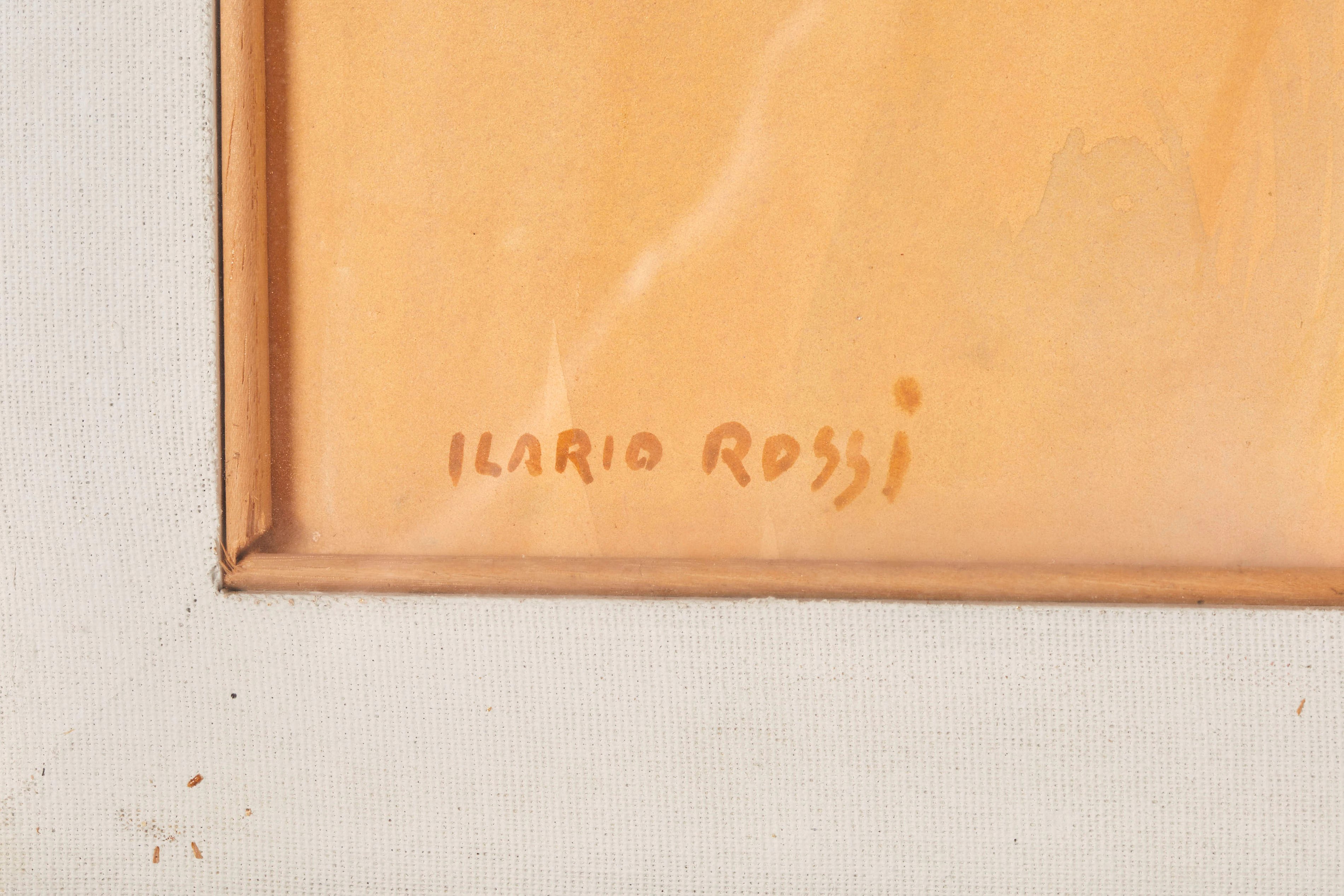 Ilario Rossi - Paesaggio, olio su faesite