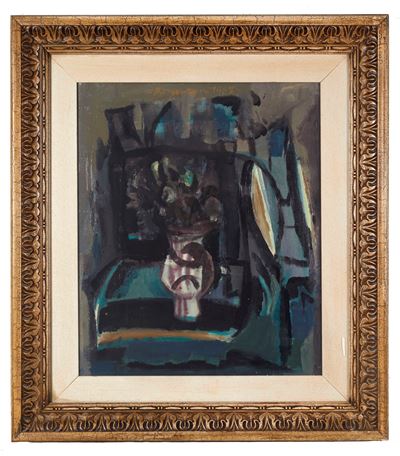 Interno, olio su tela (1967)