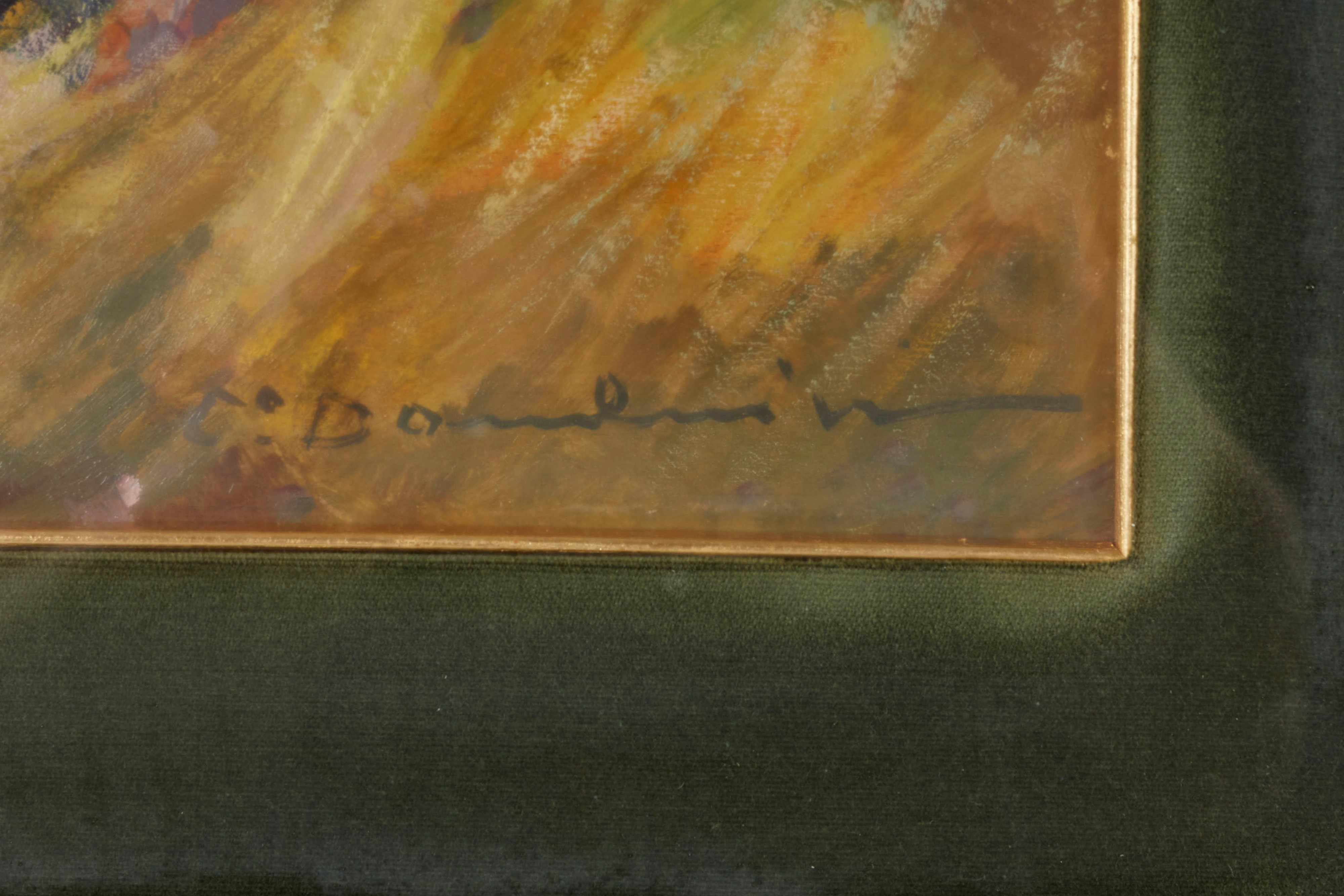 Carlo Domenici - Senza titolo, olio su tavola