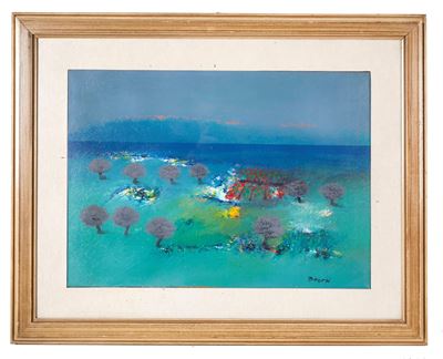 Paesaggio, olio su tela