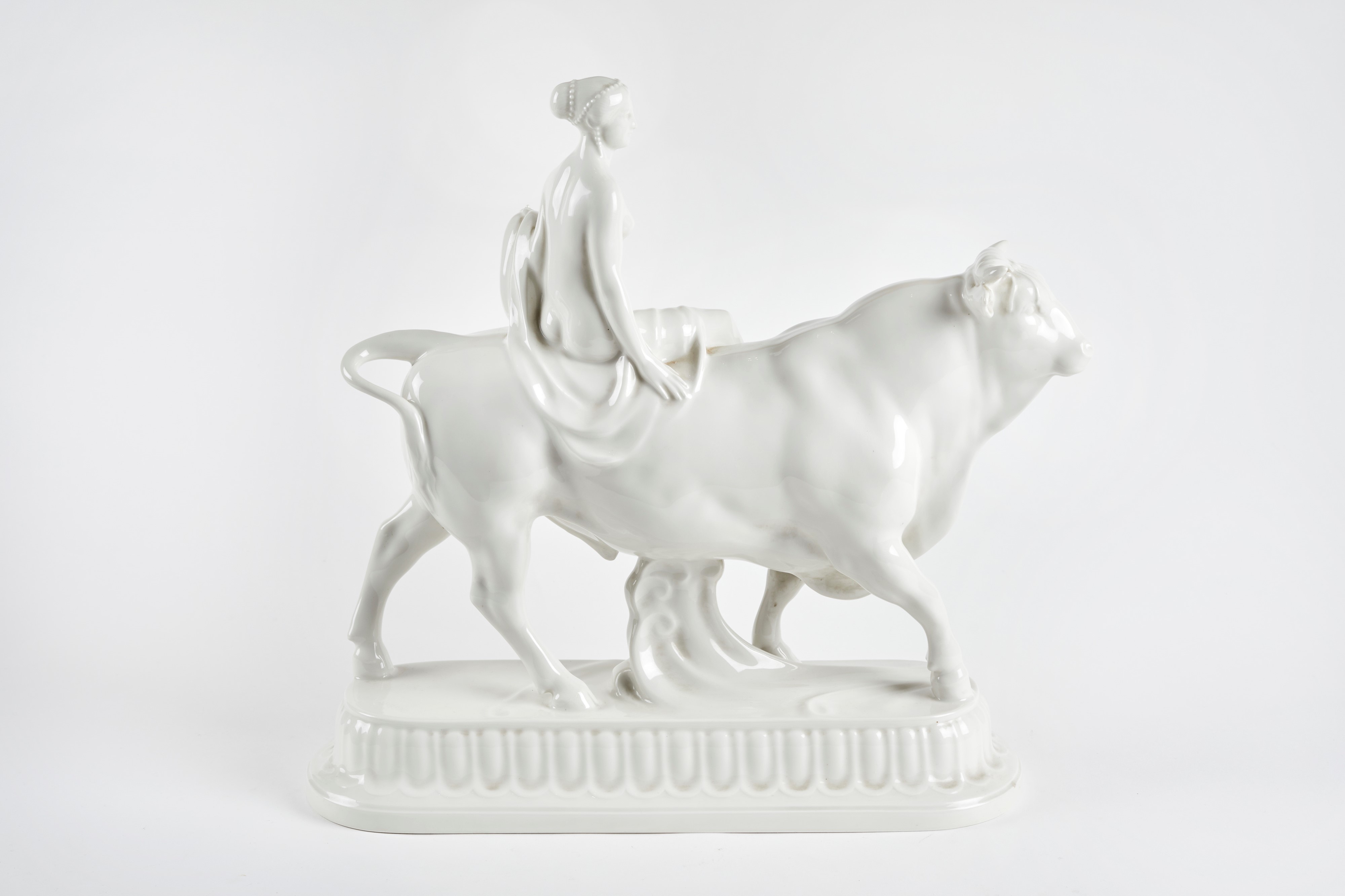 Kpm Porcelain Berlin - Ratto di Europa, scultura in porcellana
