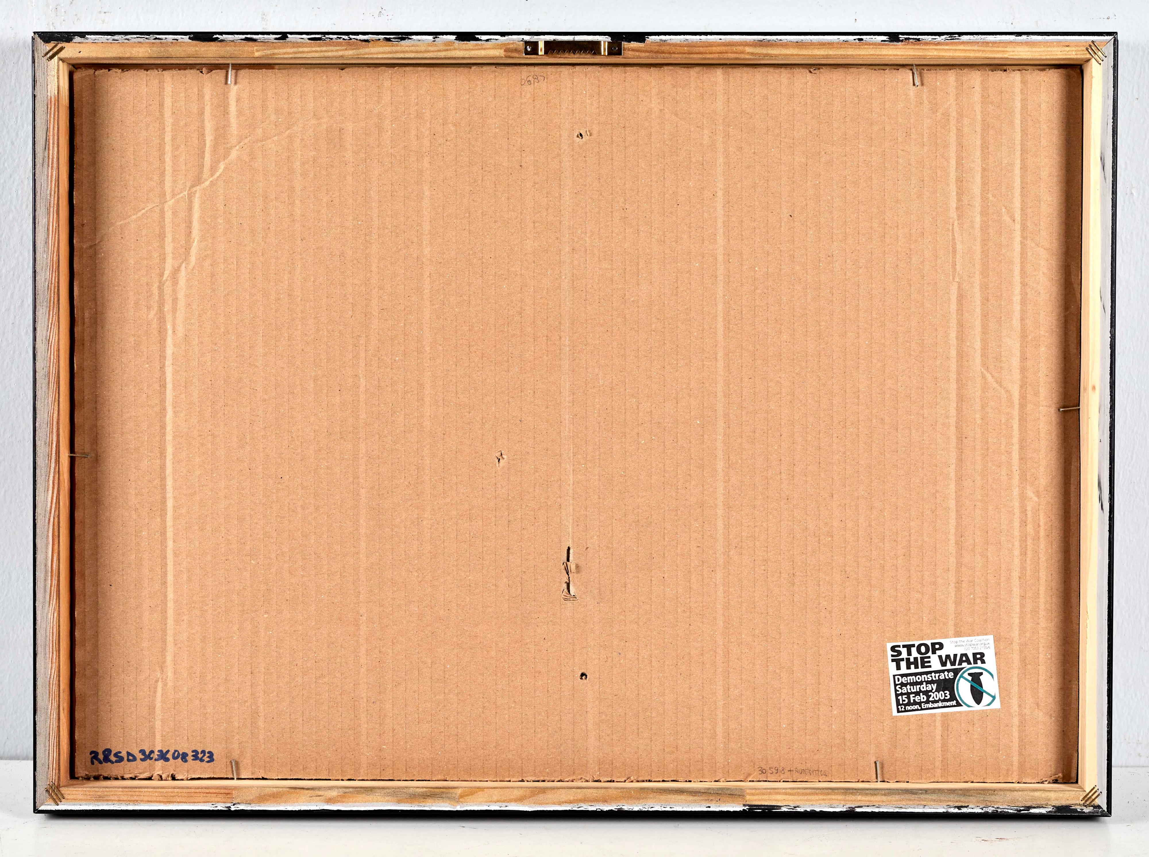 Banksy - Wrong War (2003) — spray stencil su cartone