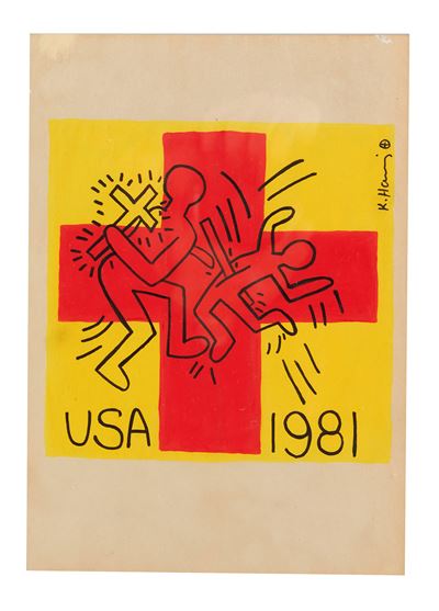 Senza titolo (After Exorcist), tempera su carta, 1981