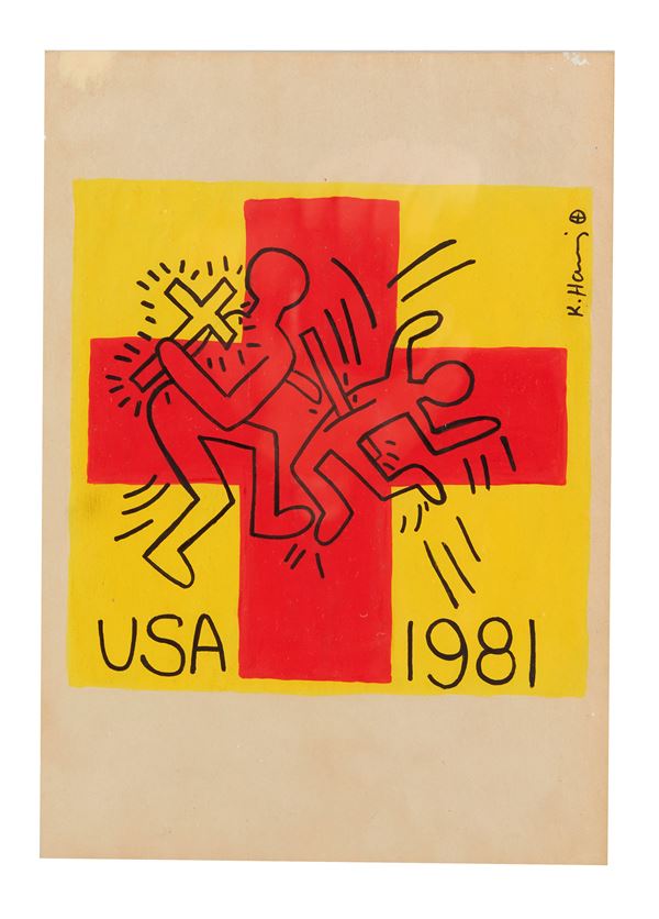 Keith Allen  Haring - "Senza titolo (After Exorcist)"
