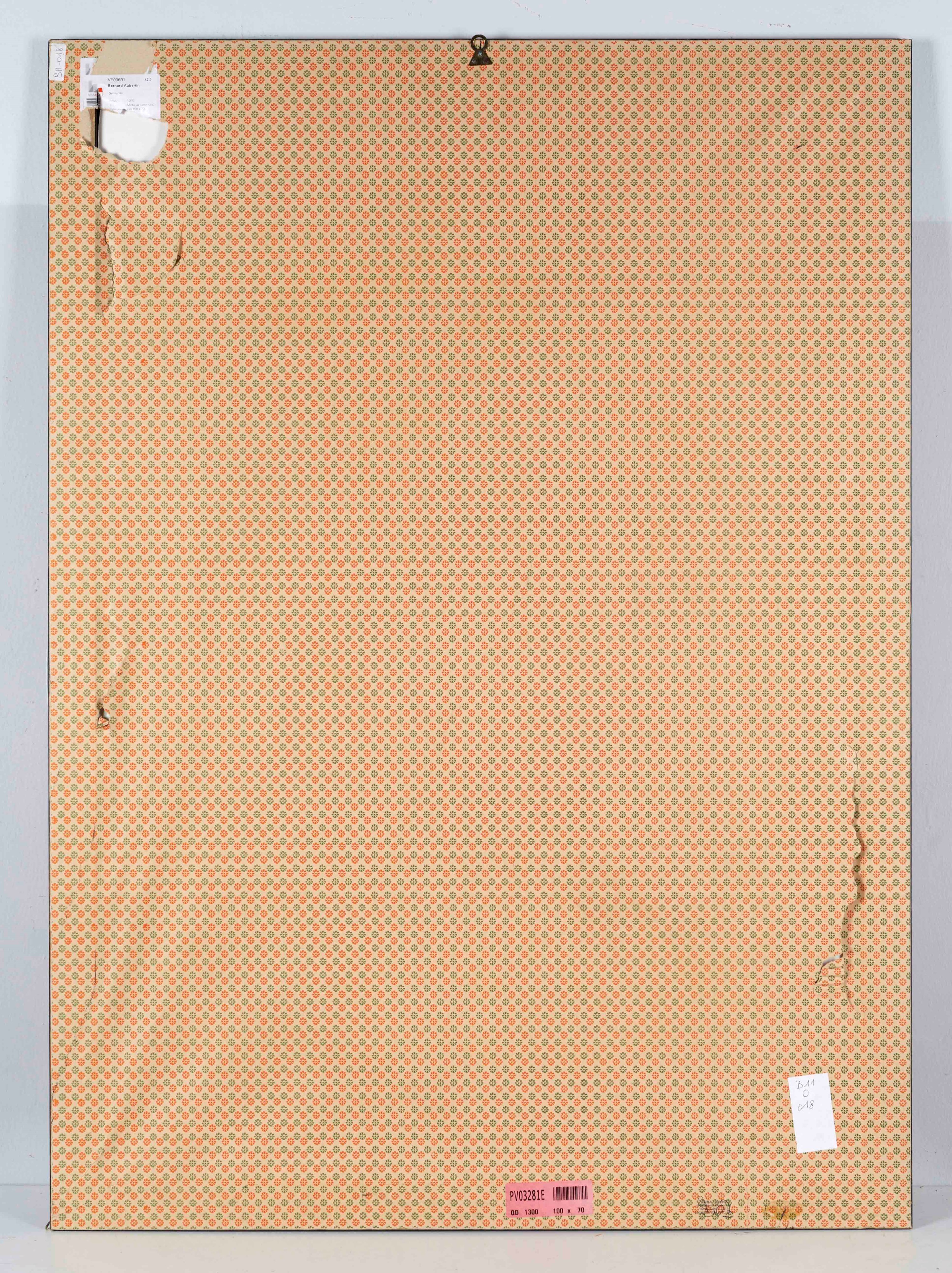 Bernard Aubertin - Semema (bruciatura su carta), 1990