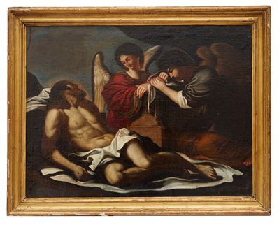 Compianto sul Cristo morto, olio su tela