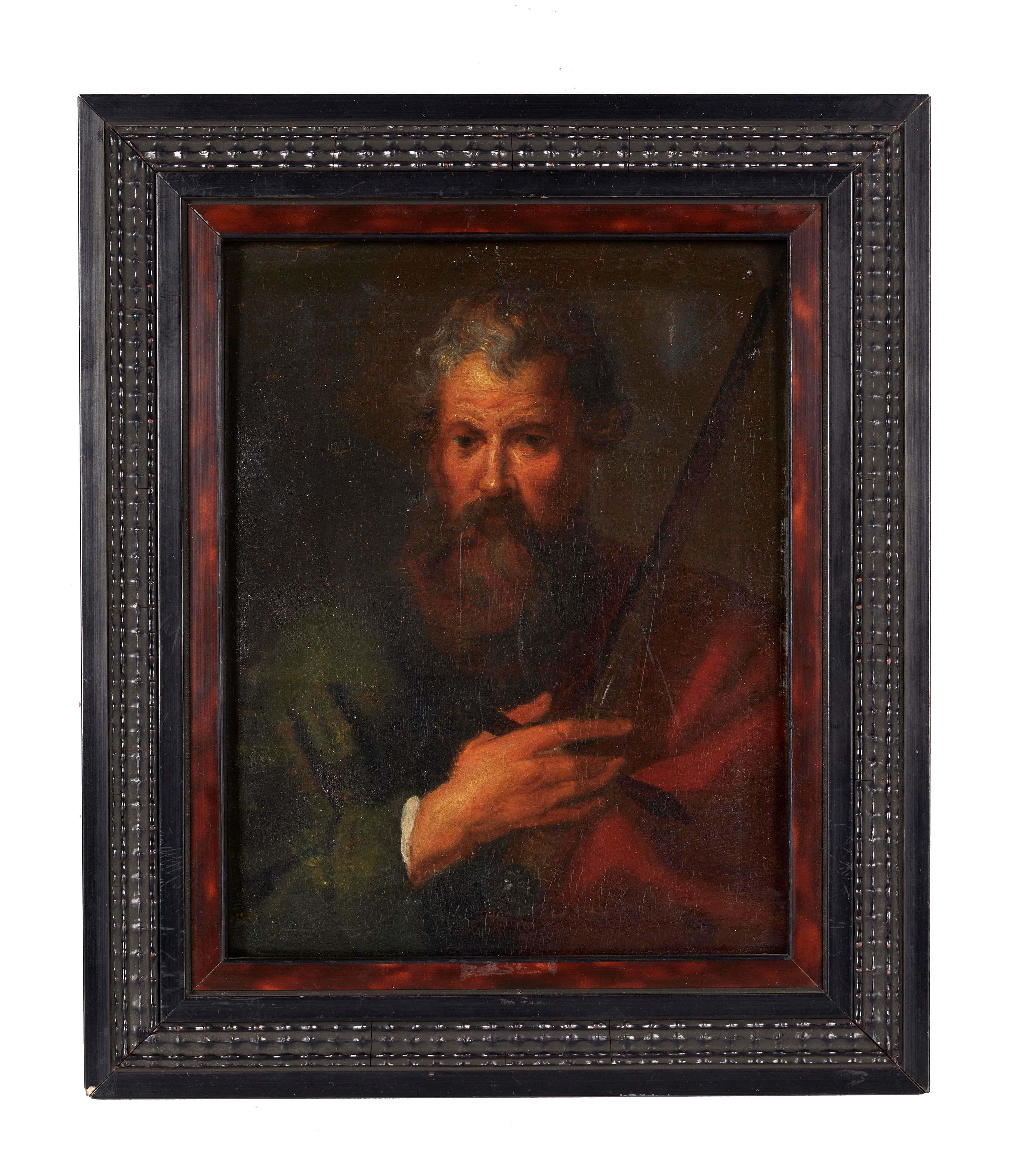 Maestro fiammingo del XVII secolo, Coppia di dipinti raffiguranti i Santi Pietro e Paolo