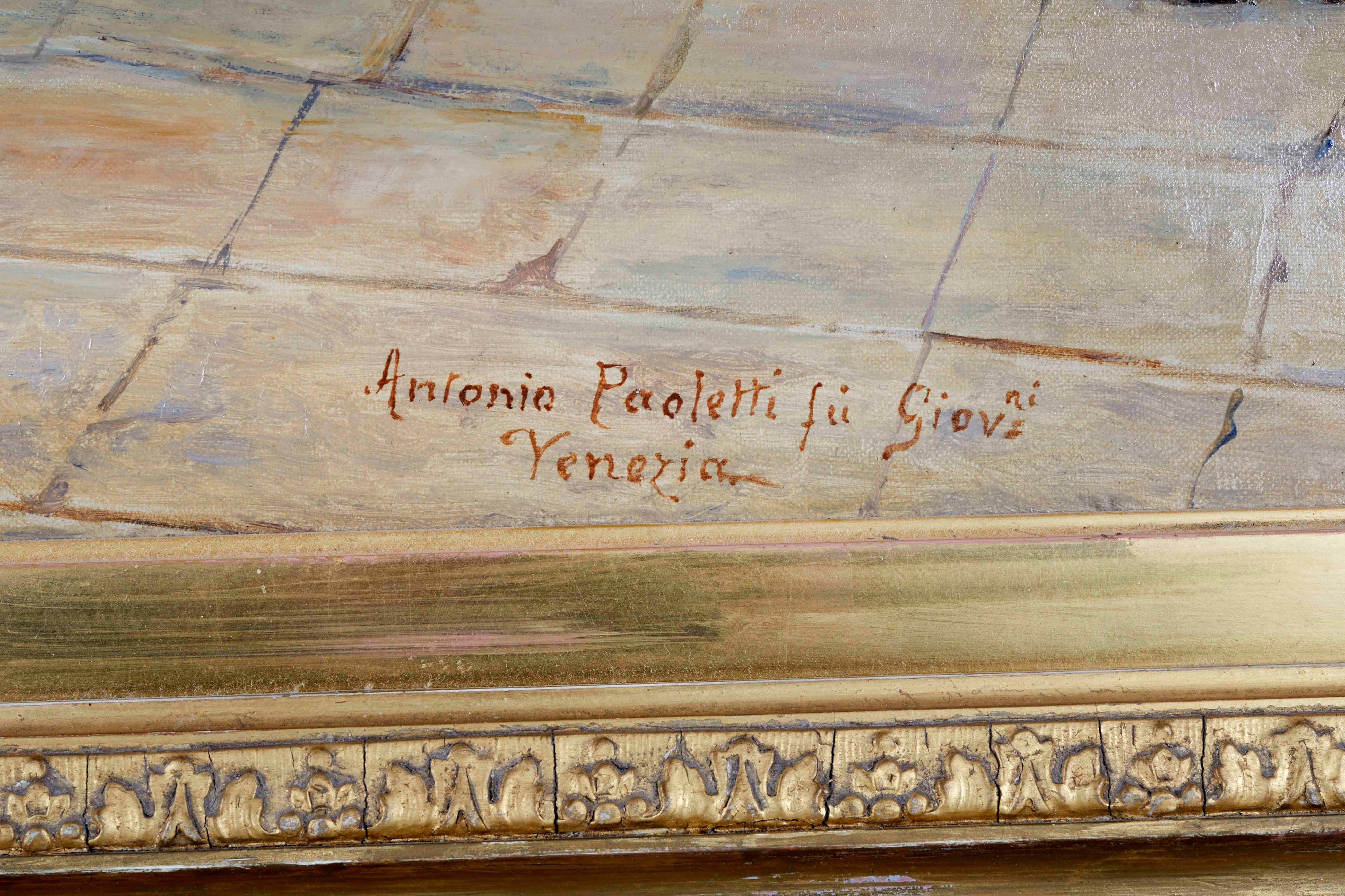 Antonio Ermolao Paoletti - I giovani venditori di frutta, olio su tela