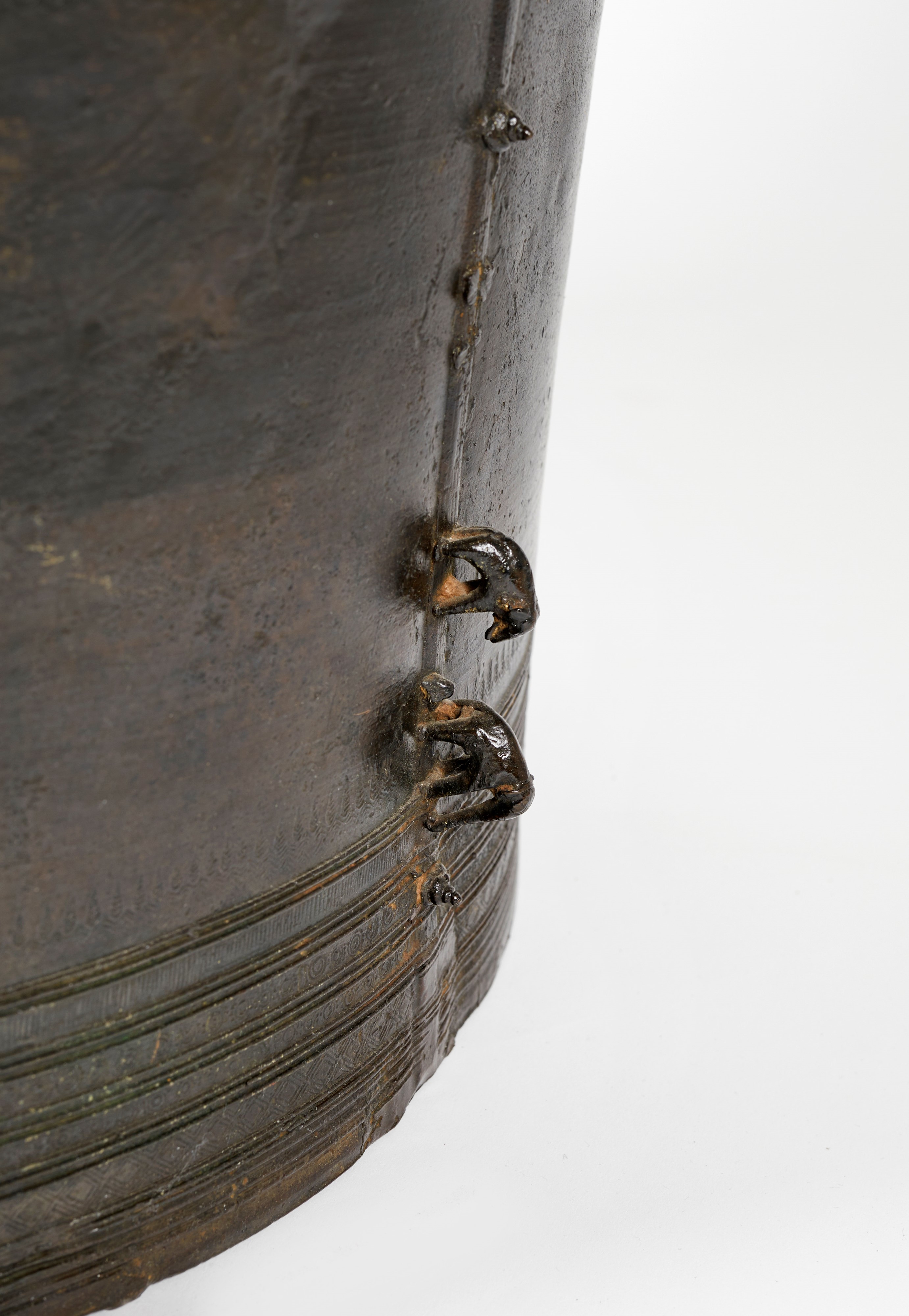Tamburo in bronzo, antico Siam, XVII secolo