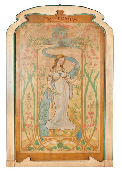 J. Louis & R. Hemil, Primavera, olio su tela, cm 172x102