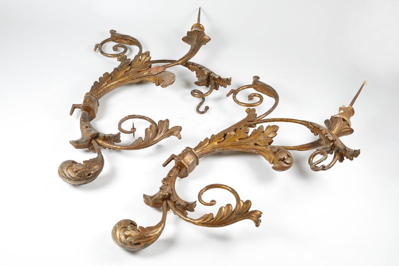 Coppia di applique   - Asta Antiquariato, Dipinti Antichi e Arti Decorative con una Selezione di Arti d'Oriente e d'Africa - Fidelis Auctions