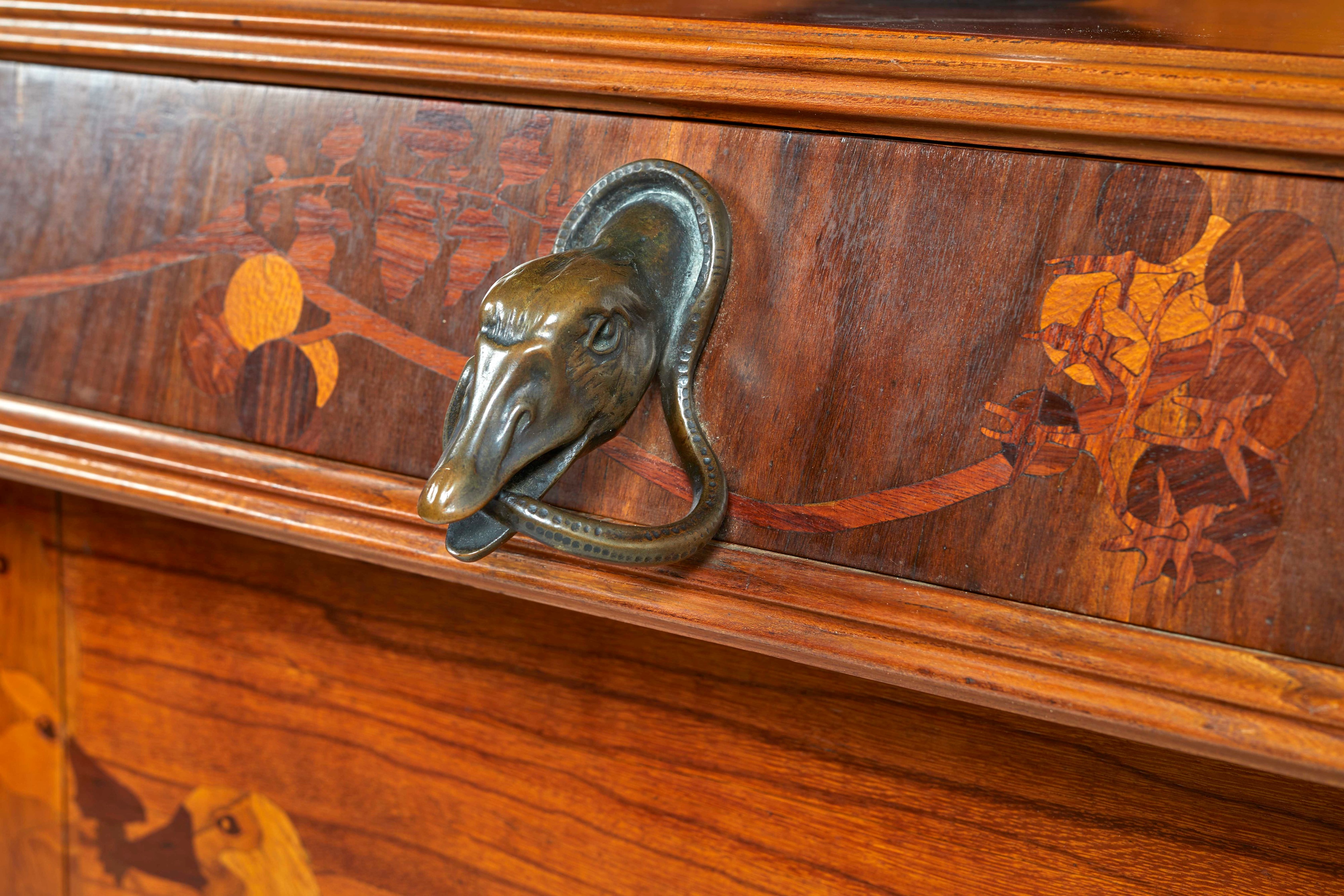 Louis Majorelle - Buffet in legno impiallacciato e intarsiato
